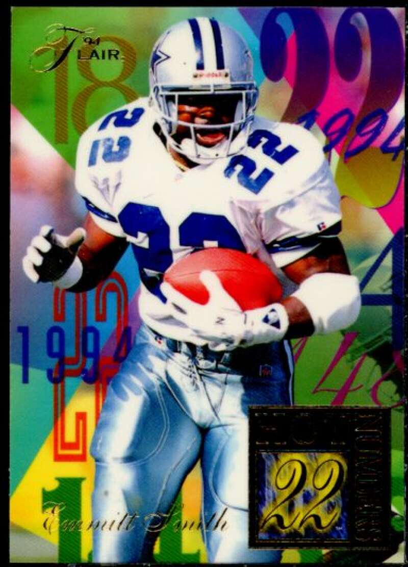 Emmitt Smith Card 1994 Ultra Flair Hot Numbers #13  Image 1