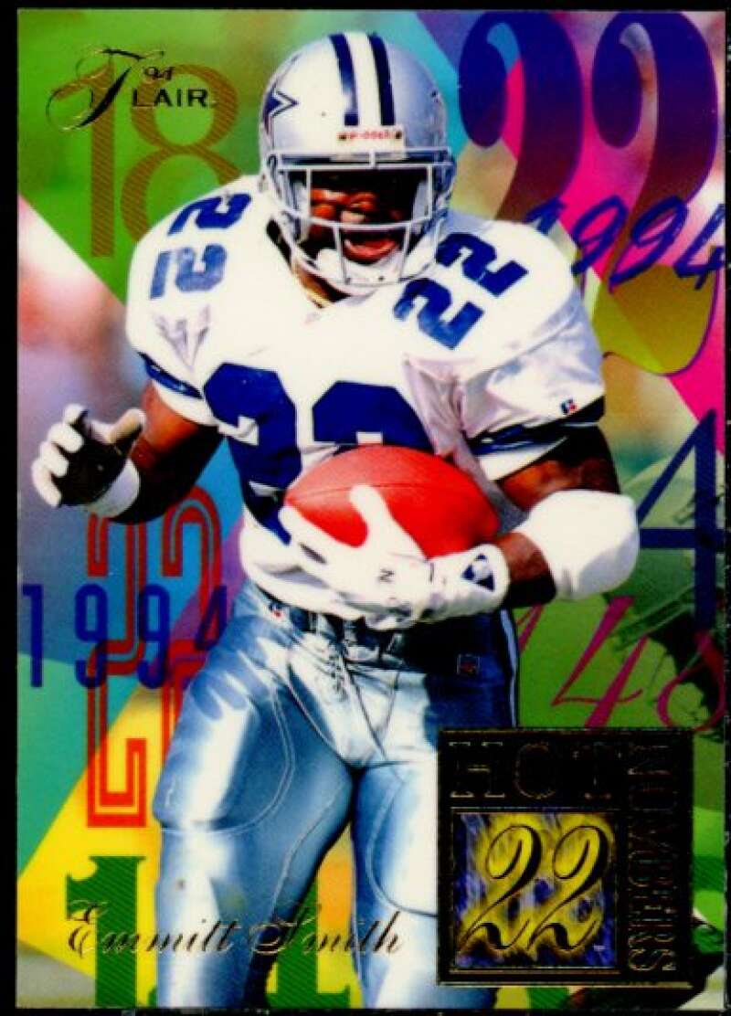 Emmitt Smith Card 1994 Ultra Flair Hot Numbers #13  Image 1