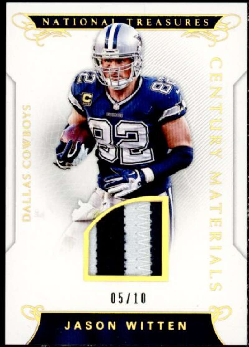 Jason Witten 2016 Panini National Treasures Century Material Prime Holo Gold #43 Image 1