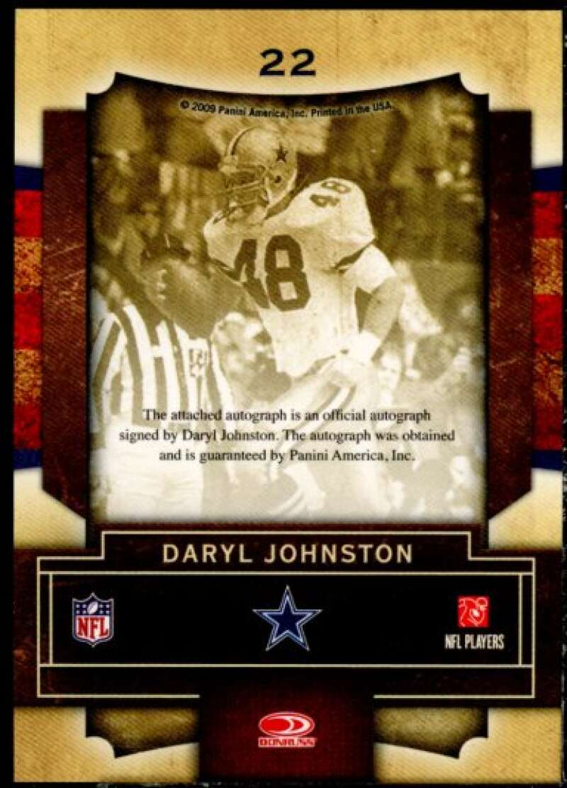 Daryl Johnston Card 2009 Playoff Contenders Legendary Contenders Autographs #22  Image 2