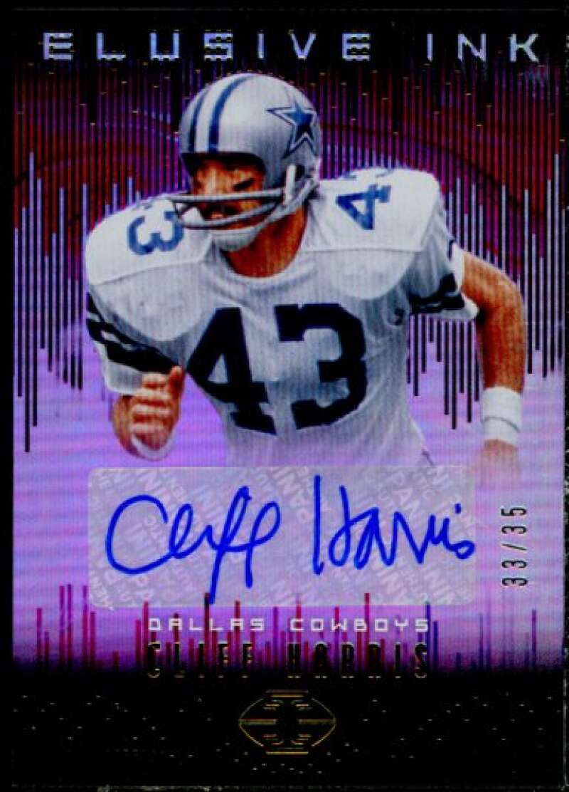 Cliff Harris Card 2018 Panini Illusions Elusive Ink #12  Image 1