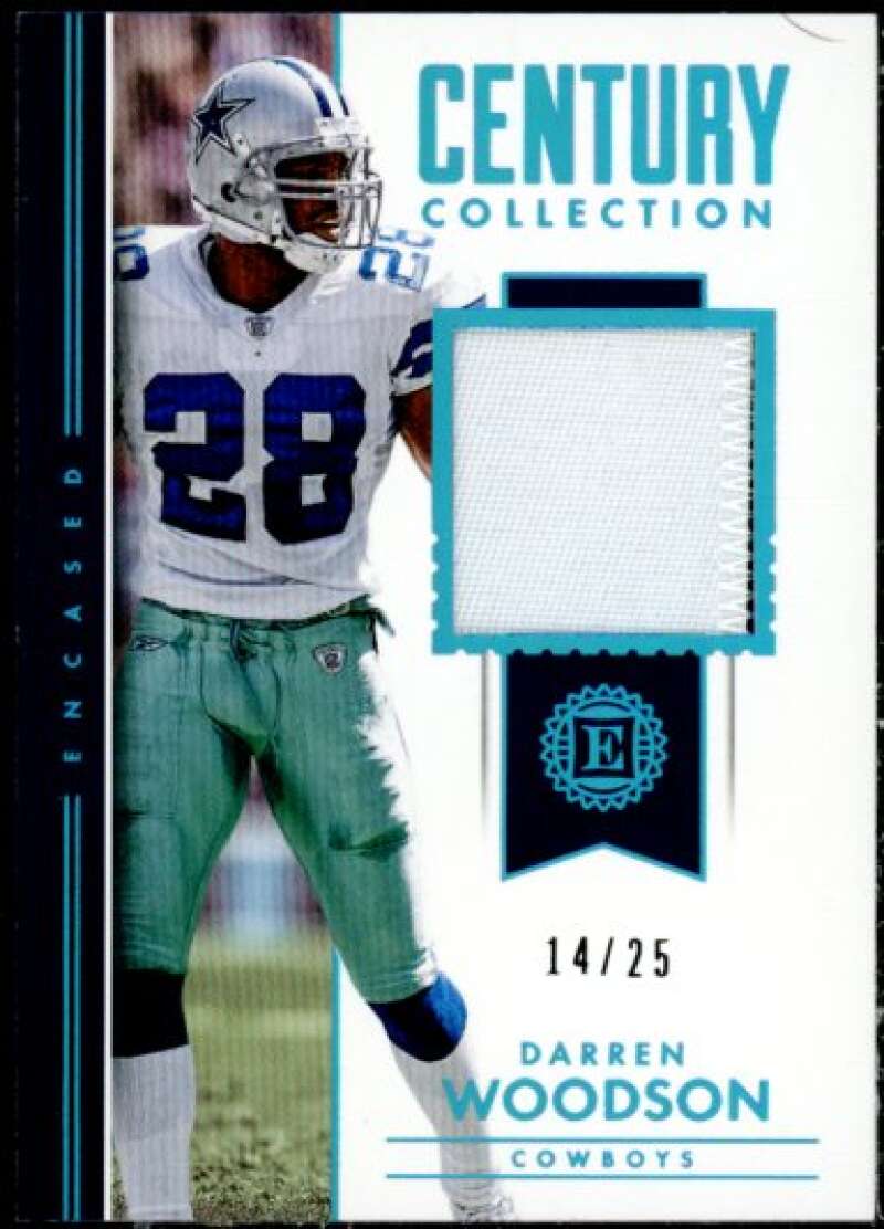Rod Woodson Card 2018 Panini Encased Century Collection Materials Sapphire #9  Image 1