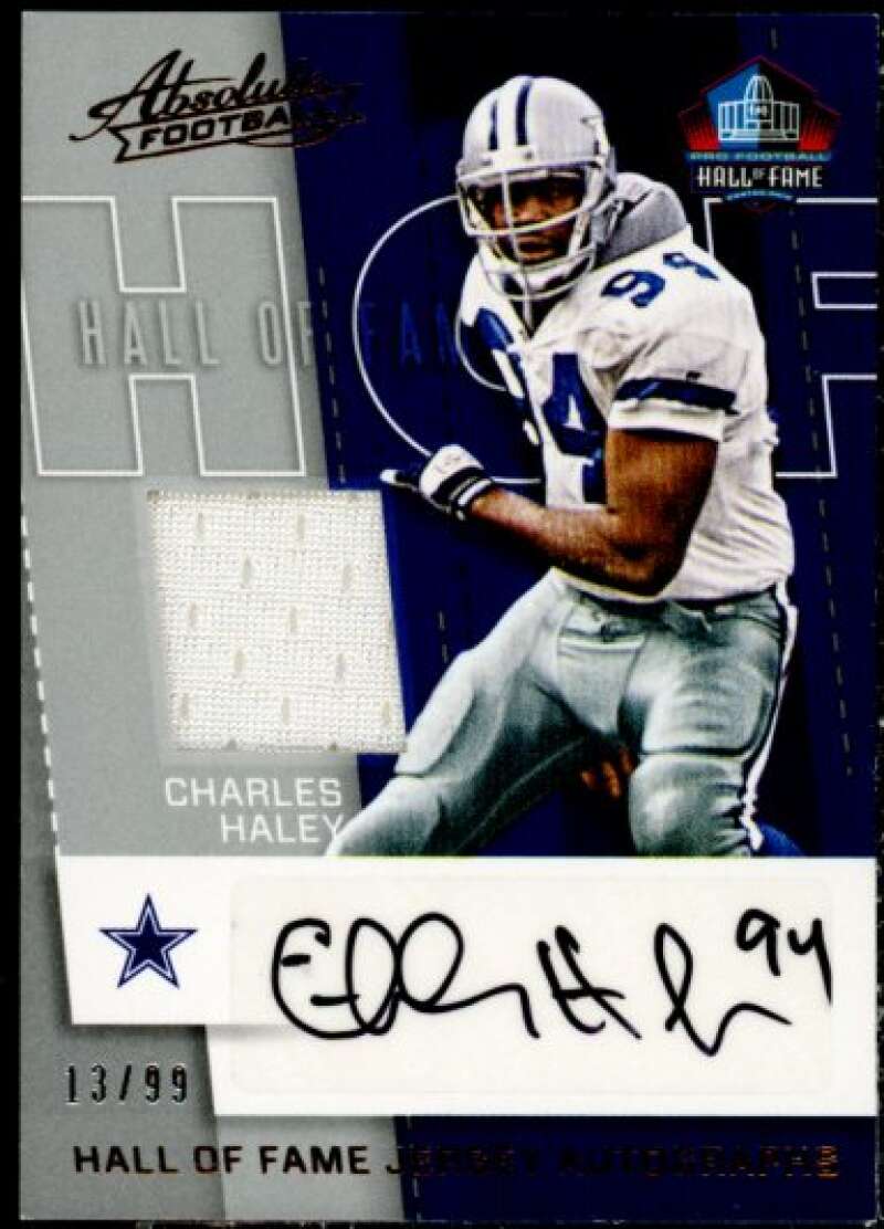 Charles Haley Card 2017 Absolute Hall of Fame Jersey Autographs #20  Image 1