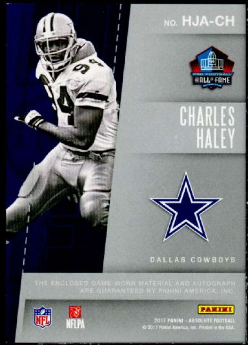Charles Haley Card 2017 Absolute Hall of Fame Jersey Autographs #20  Image 2