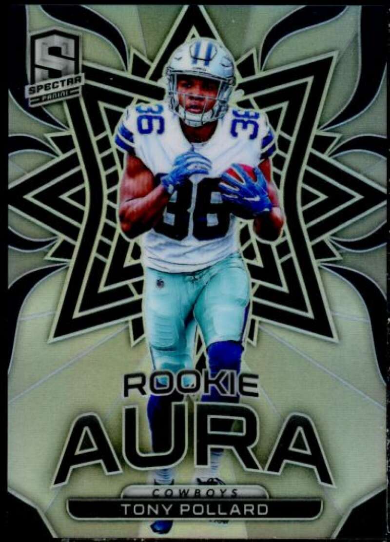 Tony Pollard Rookie Card 2019 Panini Spectra Rookie Aura #22  Image 1