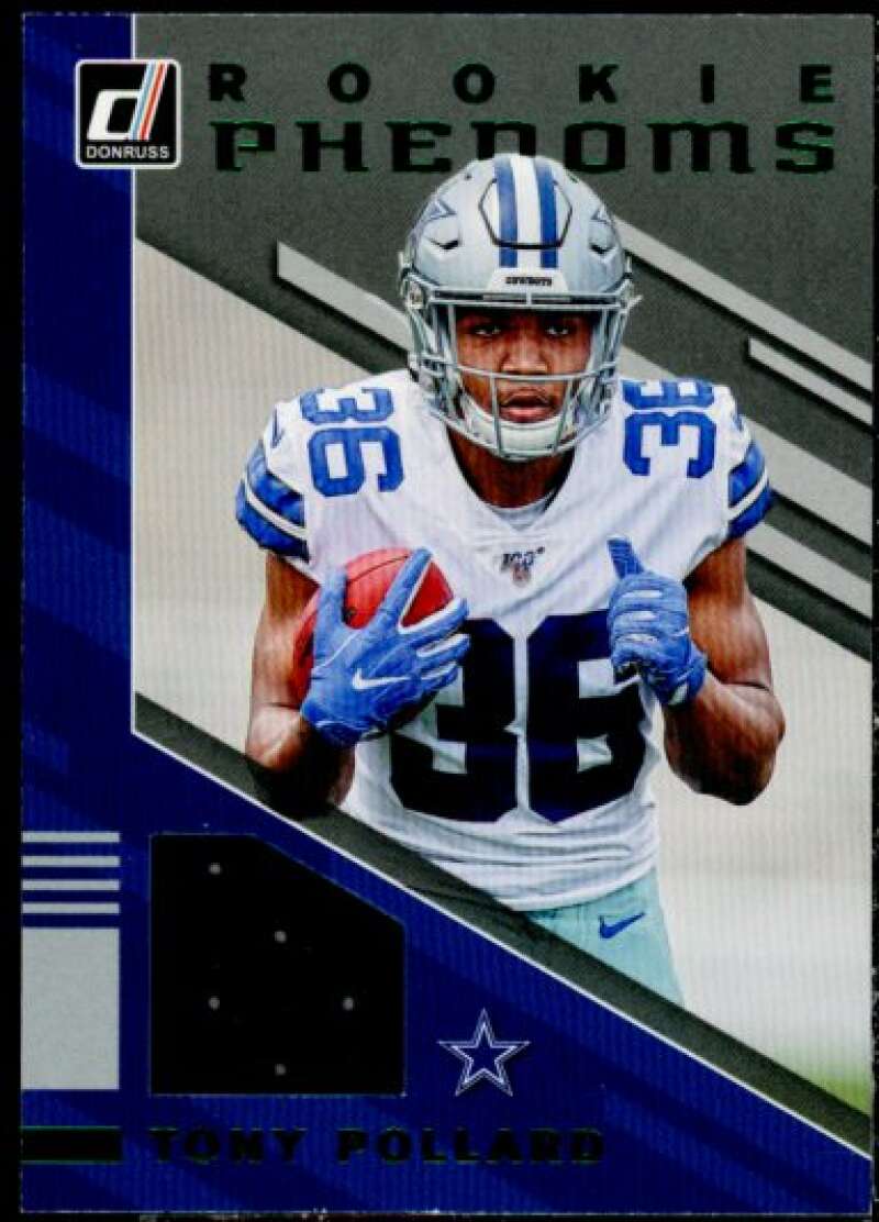 Tony Pollard Rookie Card 2019 Donruss Optic Rookie Phenoms Jerseys #RP37  Image 1