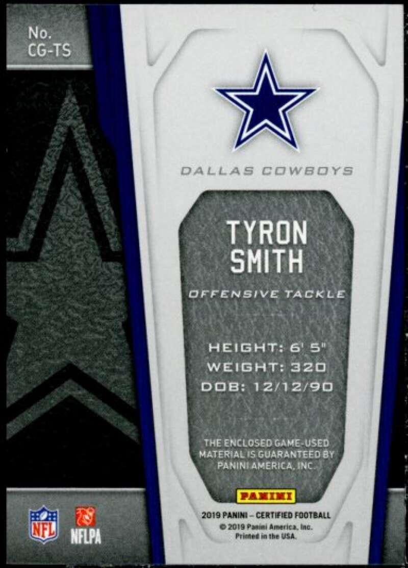 Tyron Smith Card 2019 Certified Gamers Jerseys #19  Image 2