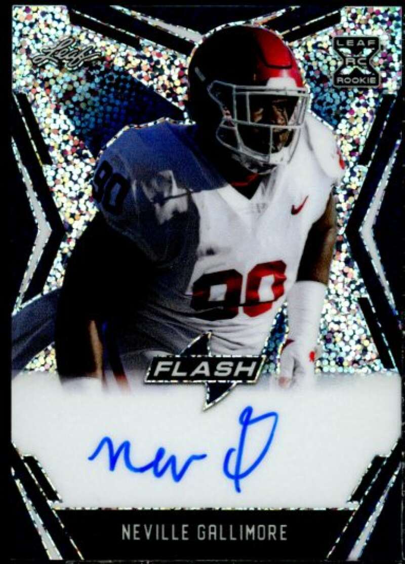 Neville Gallimore Rookie Card 2020 Leaf Flash Autographs #BANG1  Image 1