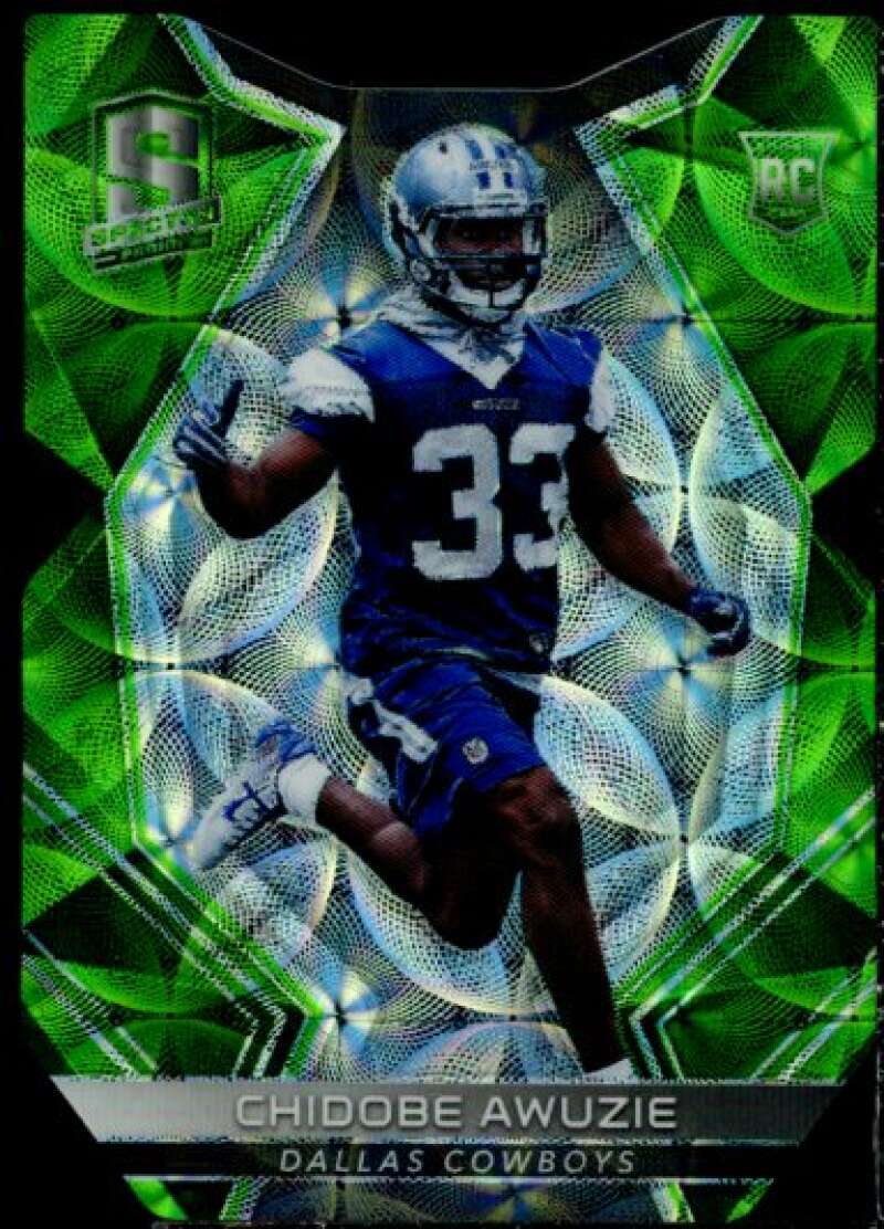 Chidobe Awuzie Rookie Card 2017 Panini Spectra Neon Green Die Cut #139  Image 1