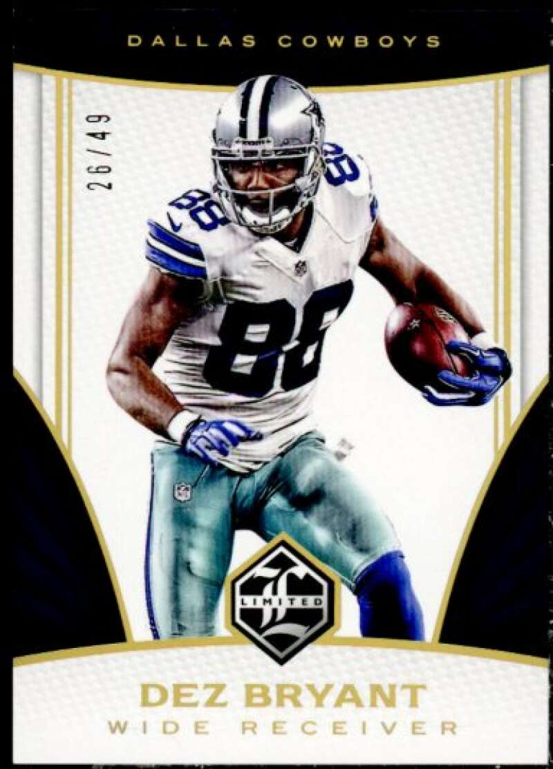 Dez Bryant Card 2016 Limited Gold Spotlight #20  Image 1