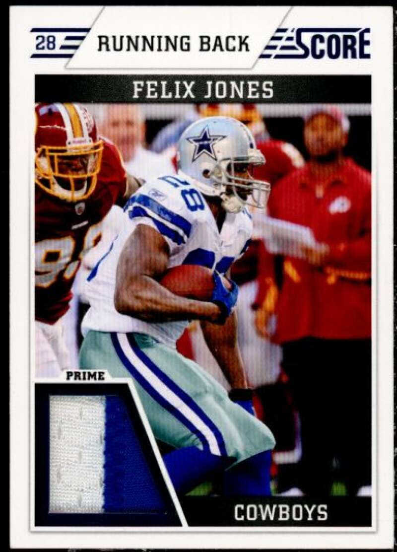 Felix Jones Card 2011 Score Prime Materials #FJ  Image 1