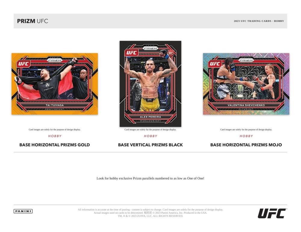 2023 Panini Prizm UFC Hobby Box Image 4