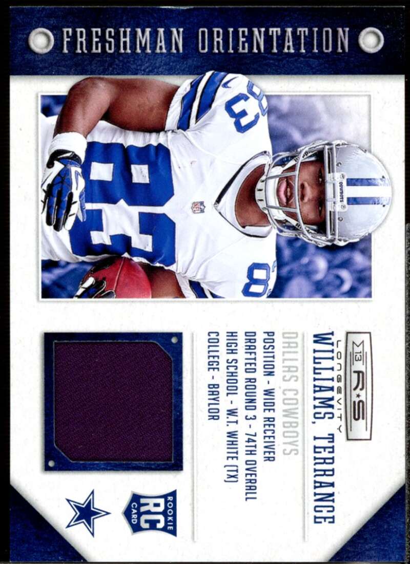 Terrance Williams Rookie 2013 Rookies and Stars Freshman Orientation Jersey #35  Image 1