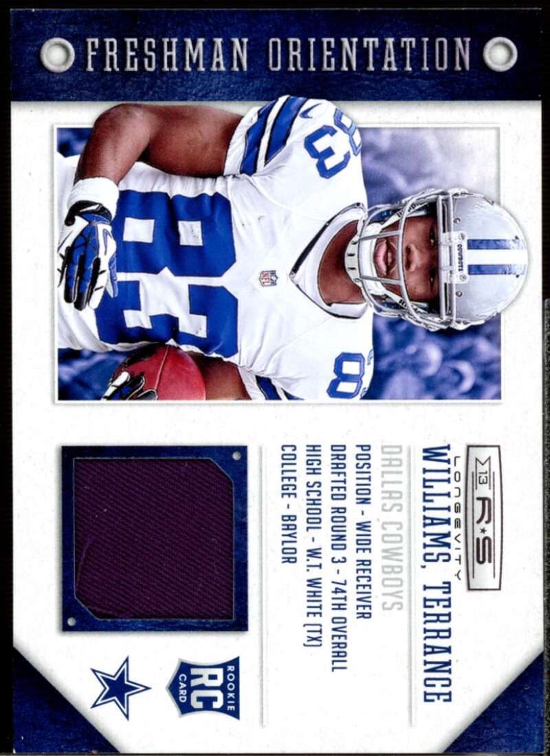 Terrance Williams Rookie 2013 Rookies and Stars Freshman Orientation Jersey #35  Image 1