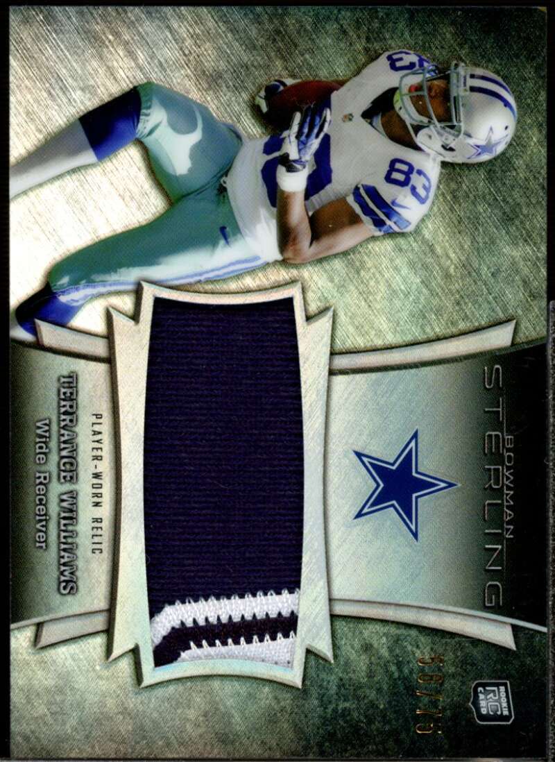 Terrance Williams Rookie 2013 Bowman Sterling Relics Black Refractors #BSJRRTWI  Image 1