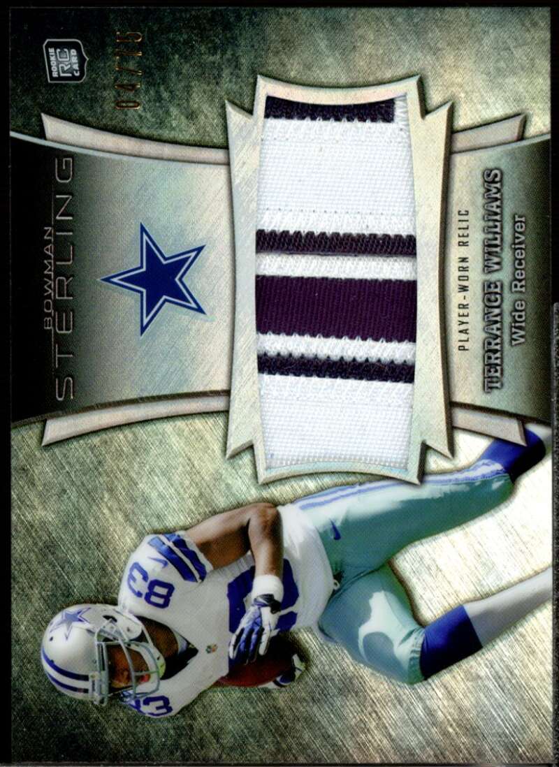 Terrance Williams Rookie 2013 Bowman Sterling Relics Black Refractors #BSJRRTWI  Image 1