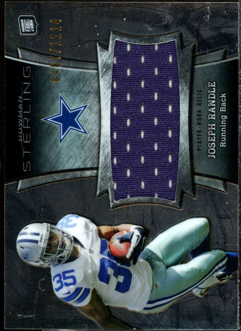 Joseph Randle Rookie Rookie Card 2013 Bowman Sterling Relics #BSJRRJR  Image 1