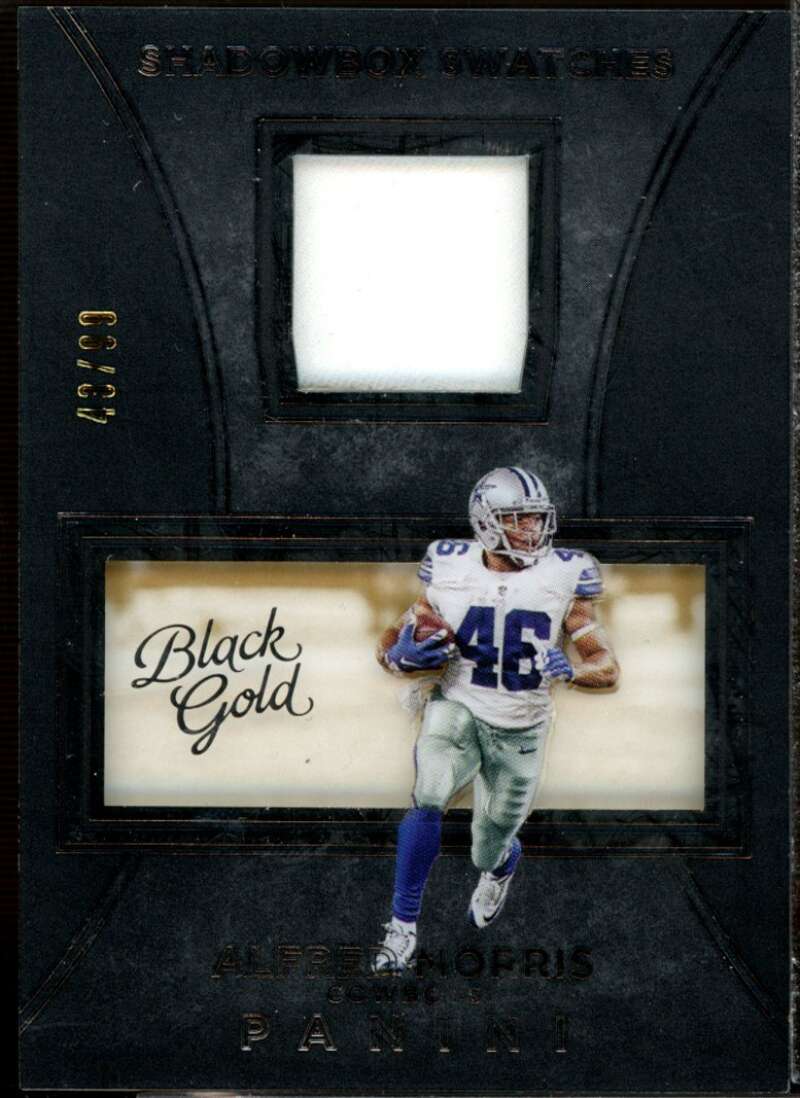 Alfred Morris Card 2016 Panini Black Gold Shadowbox Swatches White Gold #20  Image 1