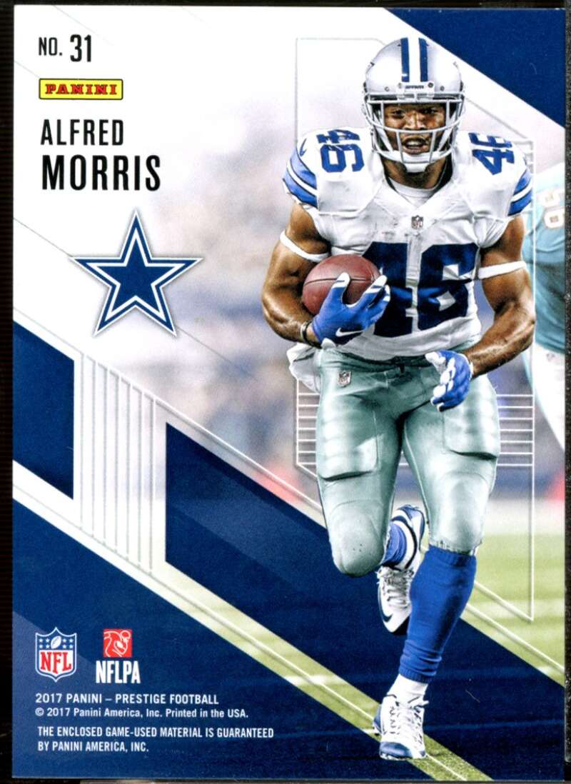 Alfred Morris Card 2017 Prestige Shirt Off My Back Jerseys #31  Image 2