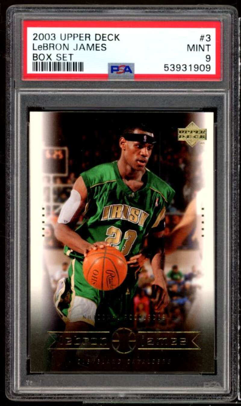 LeBron James Rookie Card 2003 Upper Deck LeBron James Box Set #3 PSA 9 Image 1