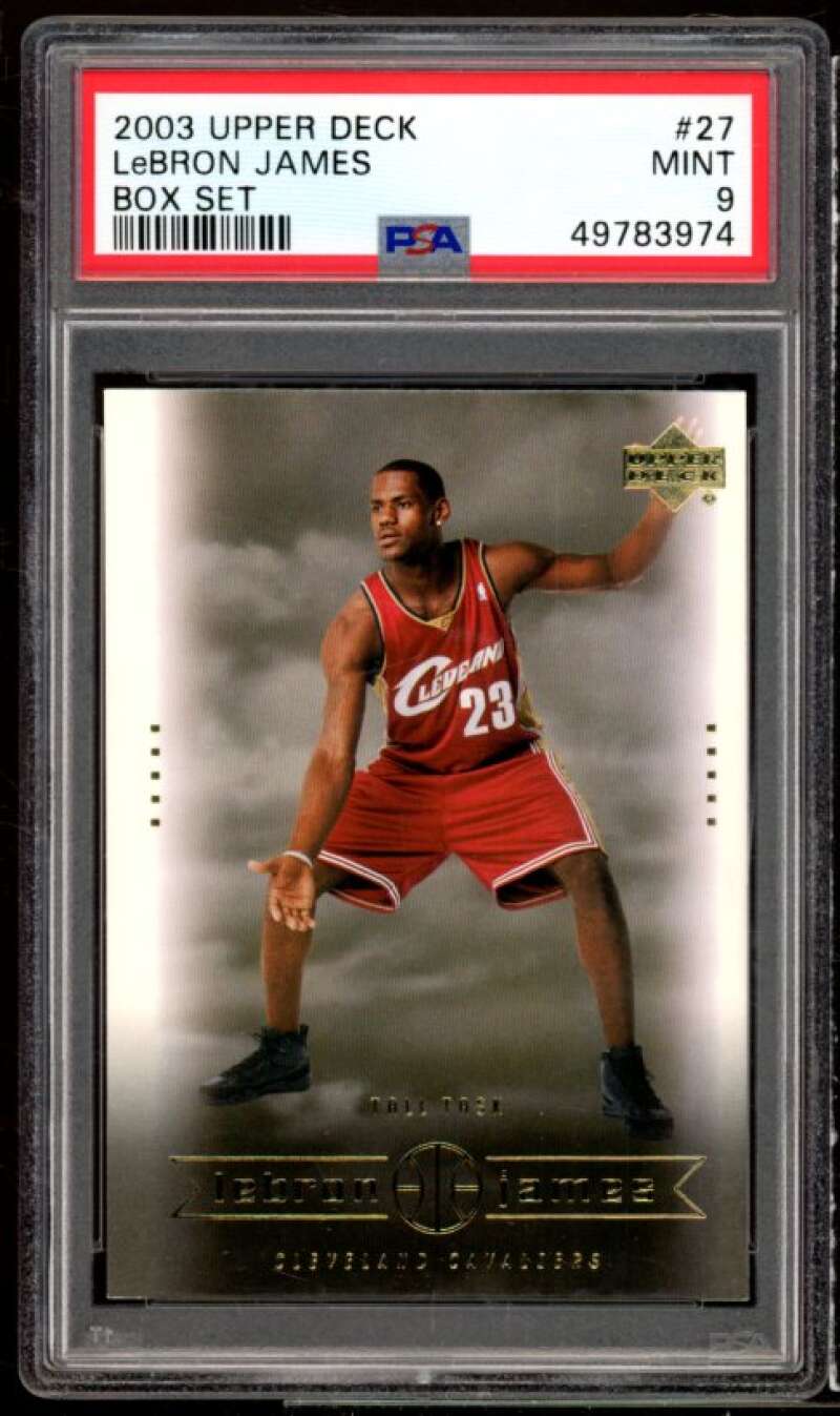 LeBron James Rookie Card 2003 Upper Deck LeBron James Box Set #27 PSA 9 Image 1