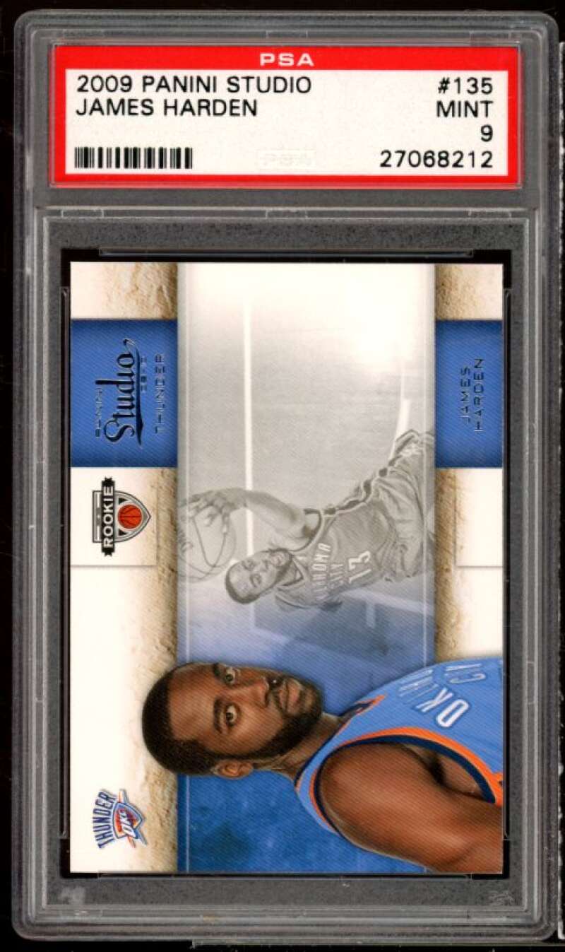 James Harden Rookie Card 2009-10 Panini Studio #135 PSA 9 Image 1