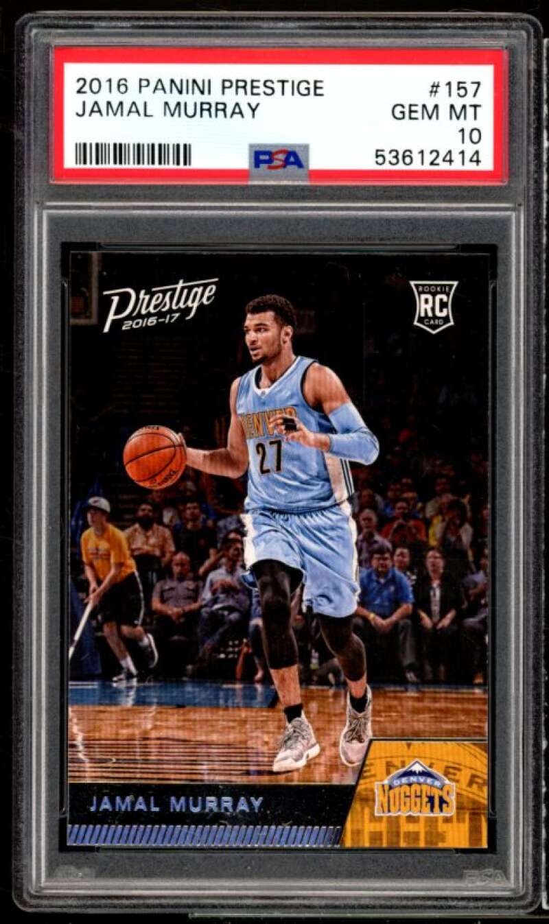 Jamal Murray Rookie Card 2016-17 Panini Prestige #157 PSA 10 Image 1