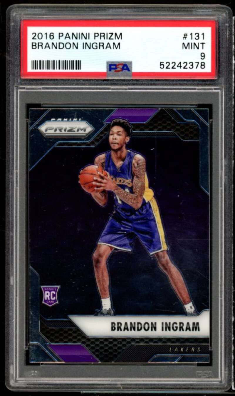 Brandon Ingram Rookie Card 2016-17 Panini Prizm #131 PSA 9 Image 1