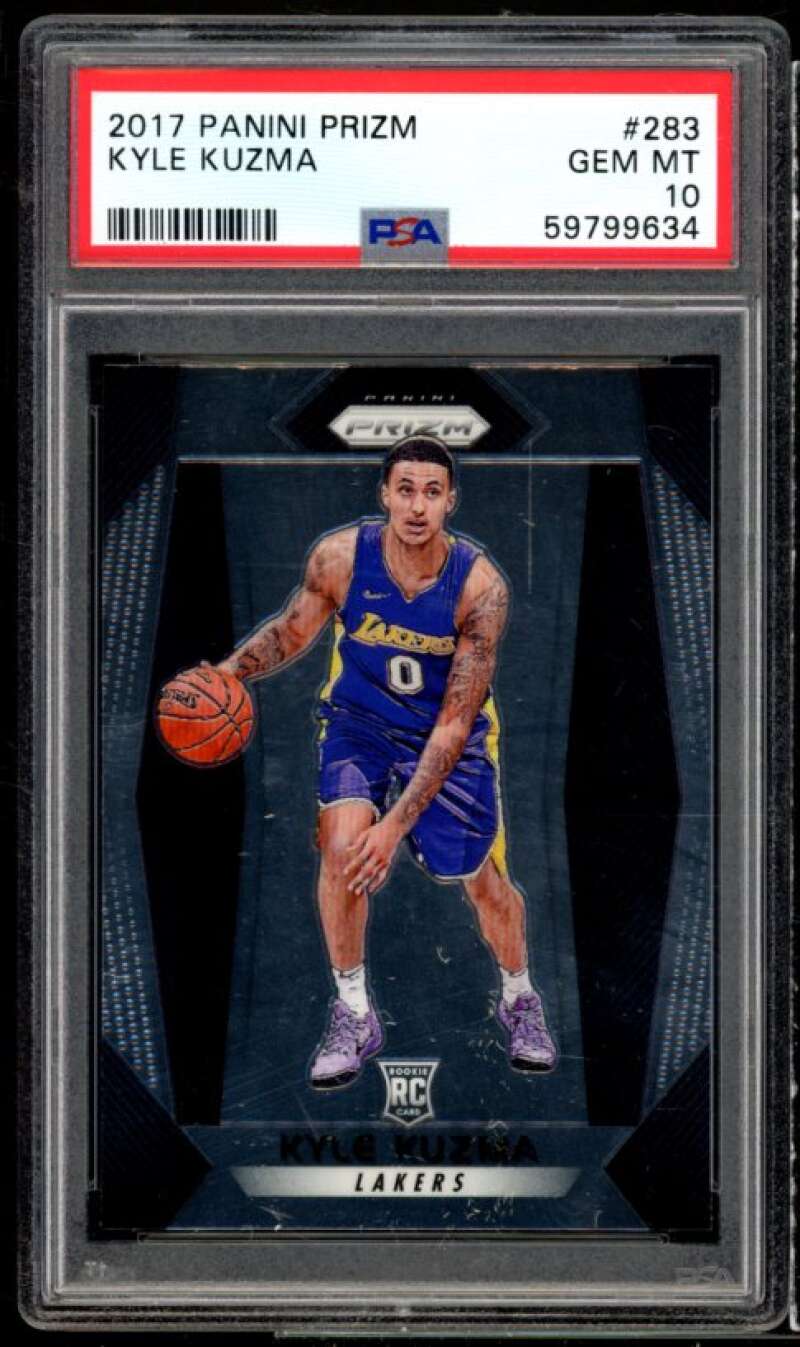 Kyle Kuzma Rookie Card 2017-18 Panini Prizm #283 PSA 10 Image 1