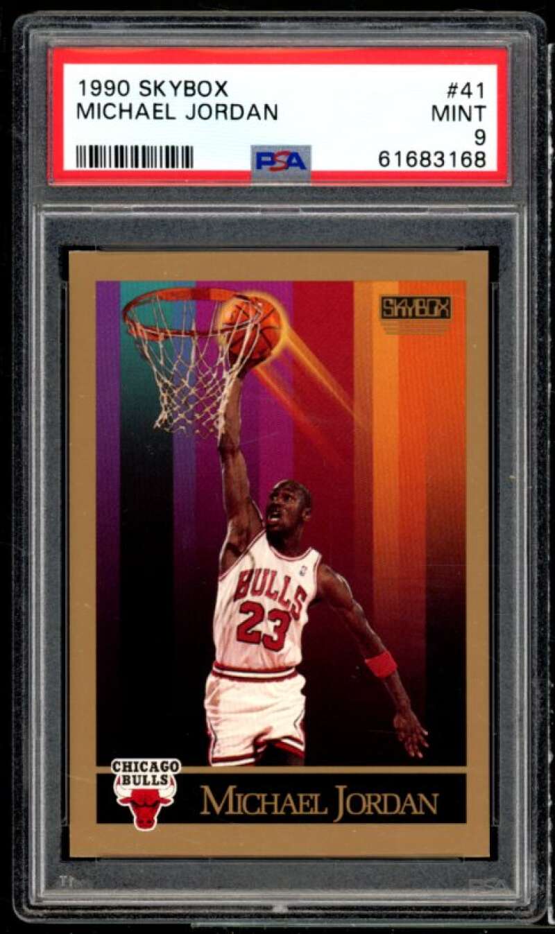 Michael Jordan Card 1990-91 SkyBox #41 PSA 9 Image 1