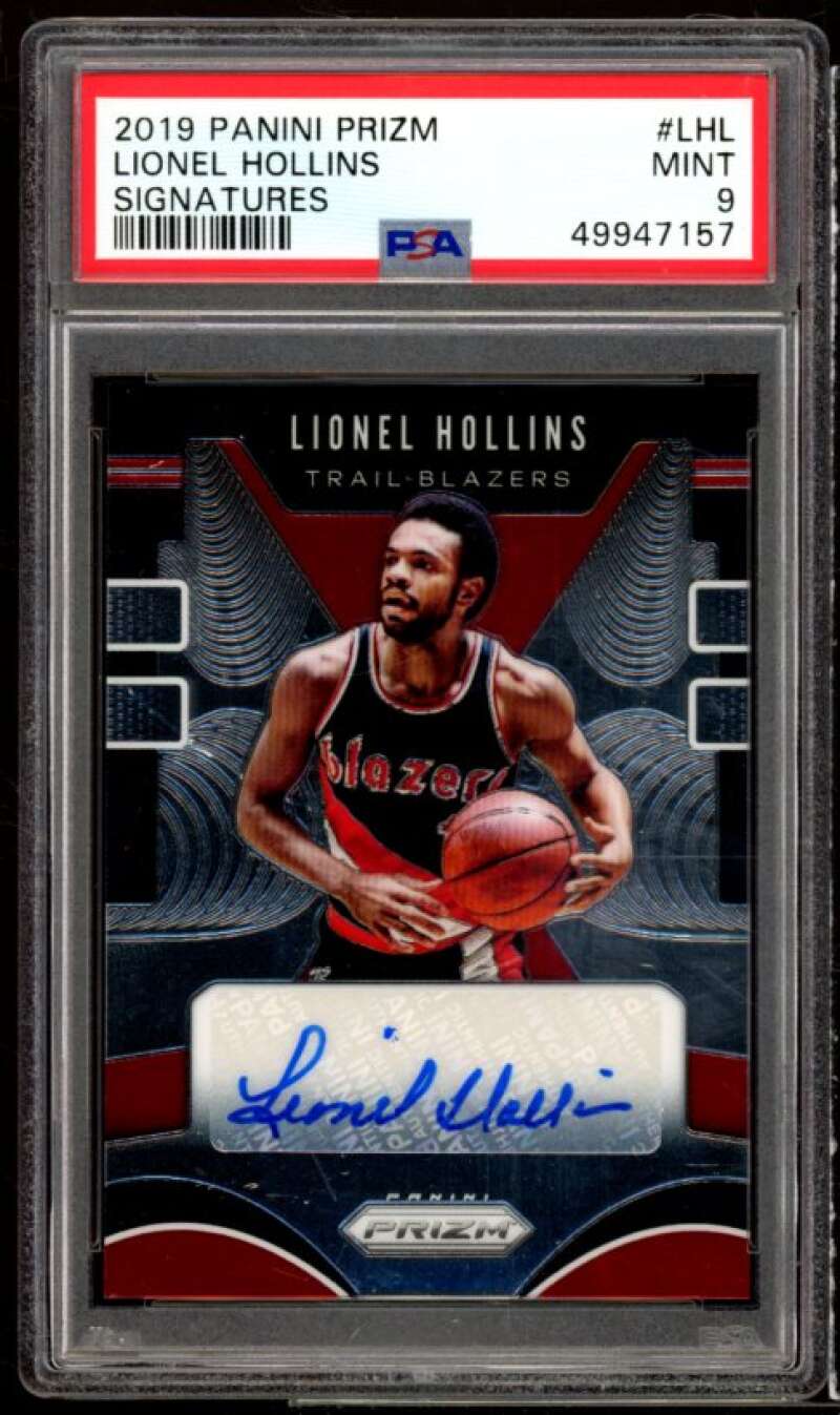 Lionel Hollins Card 2019-20 Panini Prizm Signatures Prizms #LHL PSA 9 Image 1