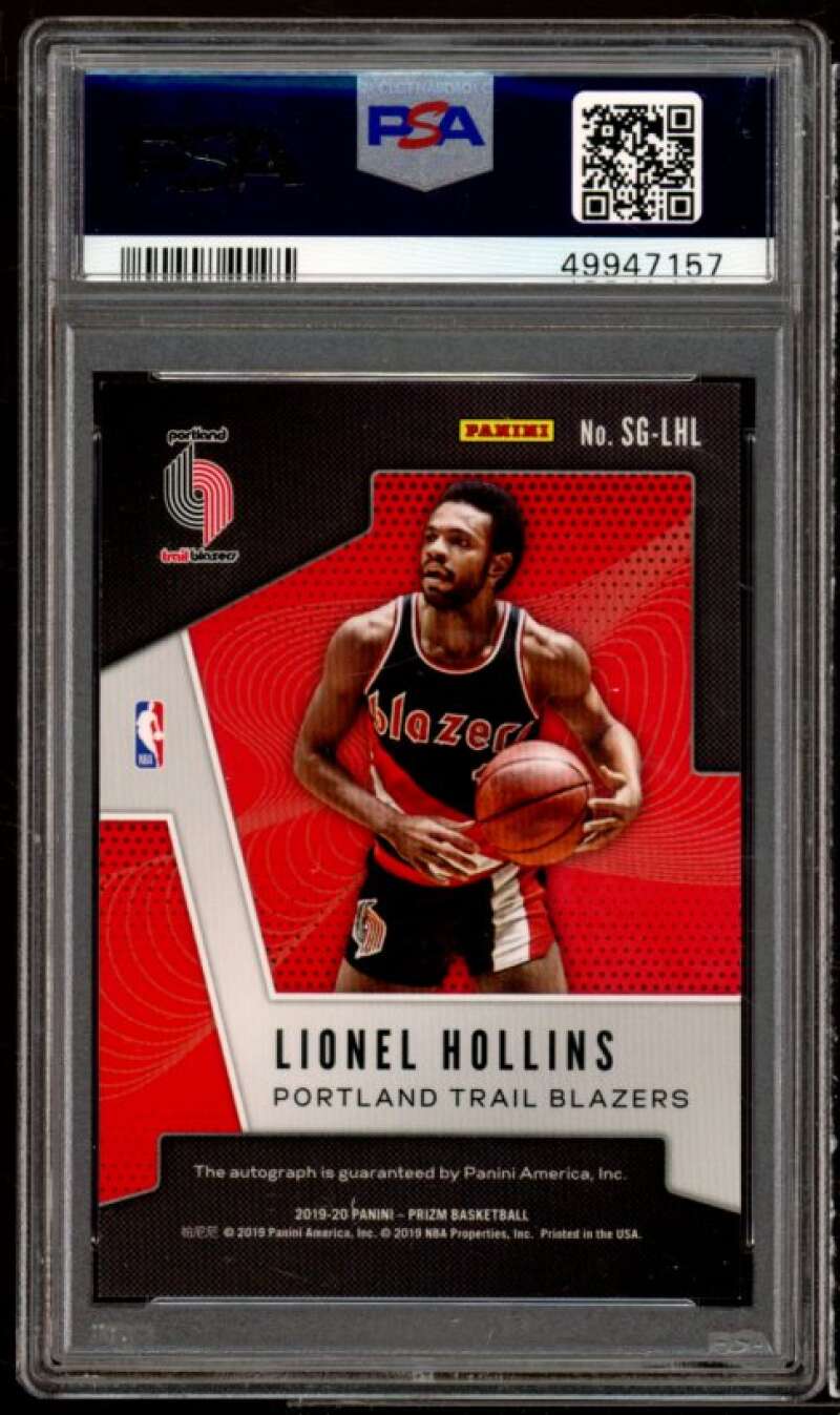 Lionel Hollins Card 2019-20 Panini Prizm Signatures Prizms #LHL PSA 9 Image 2