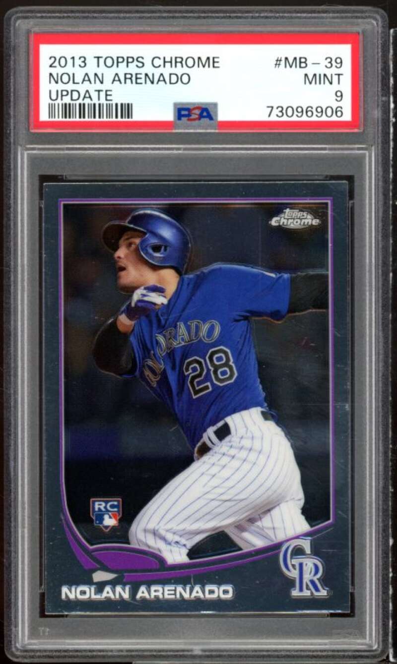 Nolan Arenado Rookie Card 2013 Topps Chrome Update #MB-39 PSA 9 Image 1