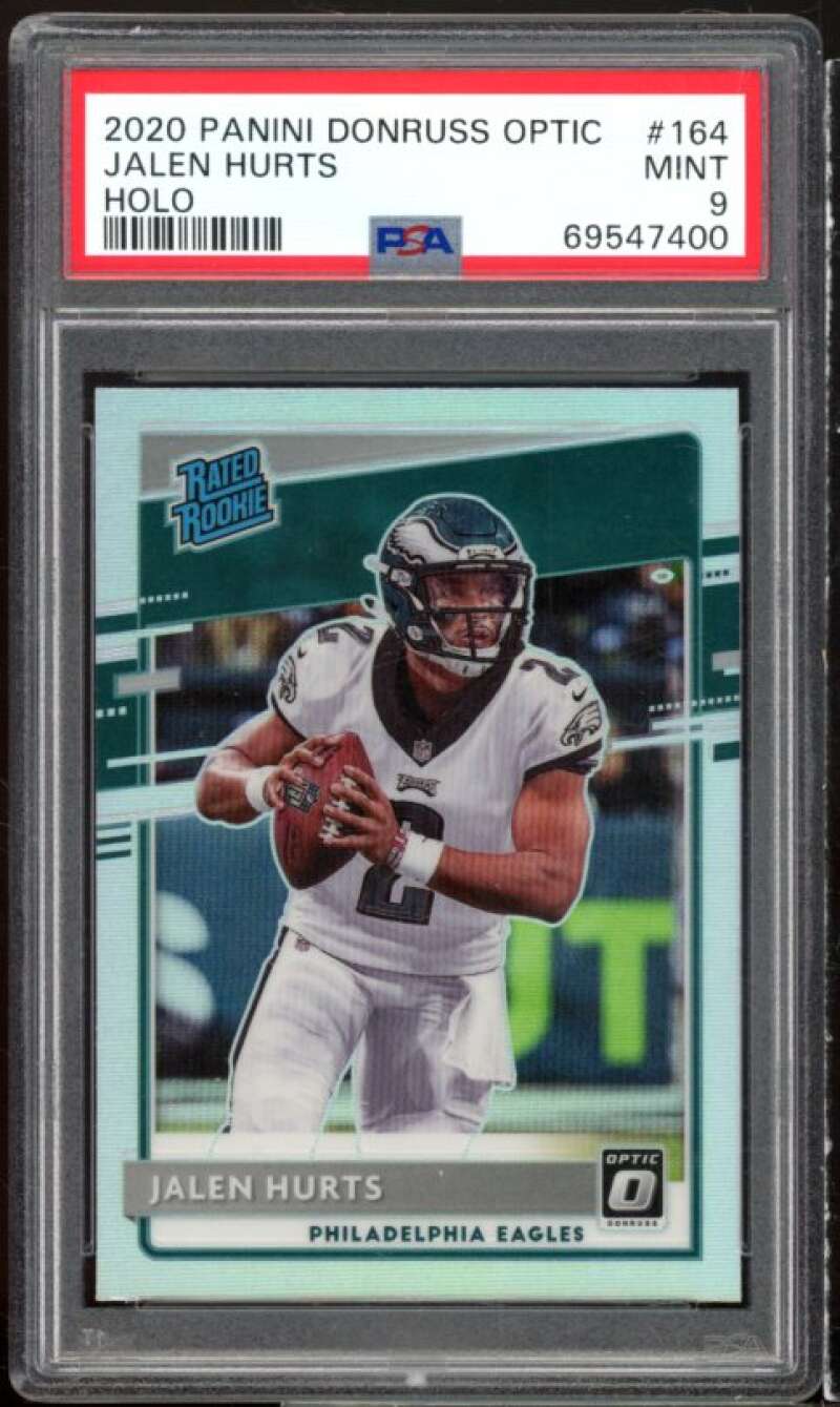 Jalen Hurts Rookie Card 2020 Panini Chronicles Pink #PA-5 PSA 9 Image 1