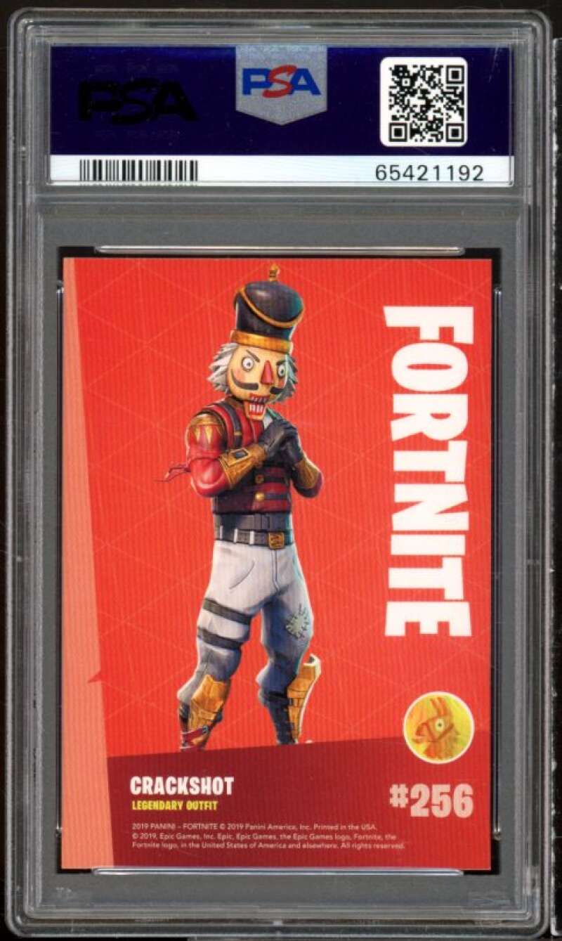 Crackshot Holofoil Card 2019 Panini Fortnite USA #256 PSA 10 Image 2