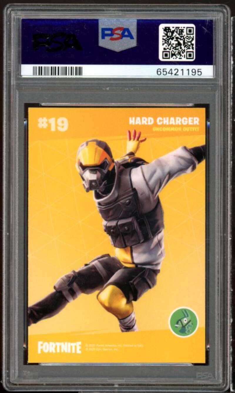 Hard Charger Ice Card 2020 Panini Fortnite Italy #19 (pop 1) PSA 9 Image 2