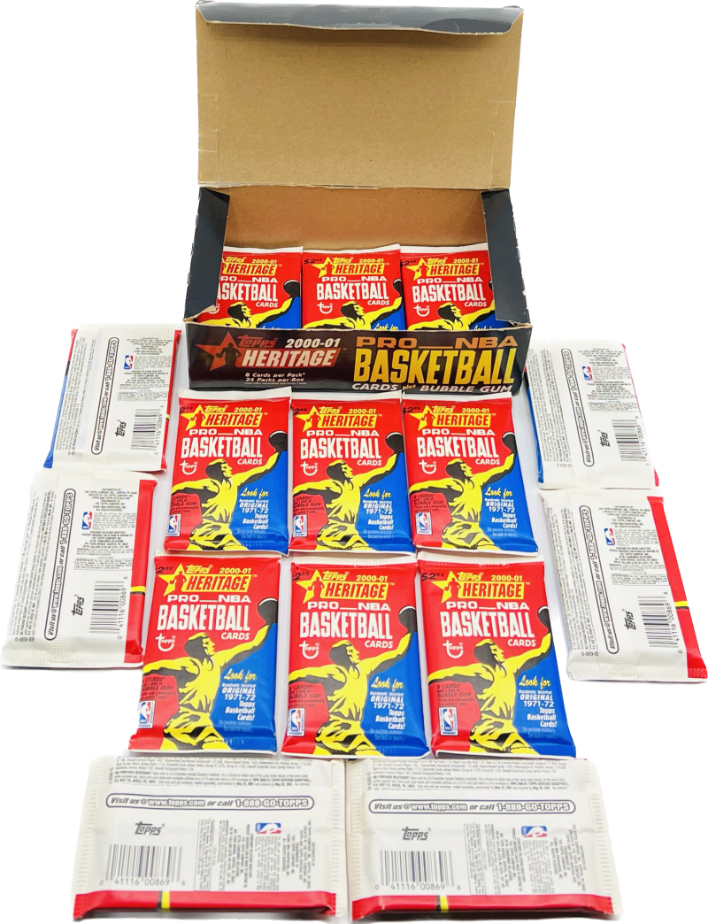 2000-01 Topps Heritage Basketball Hobby Box (read) Image 2