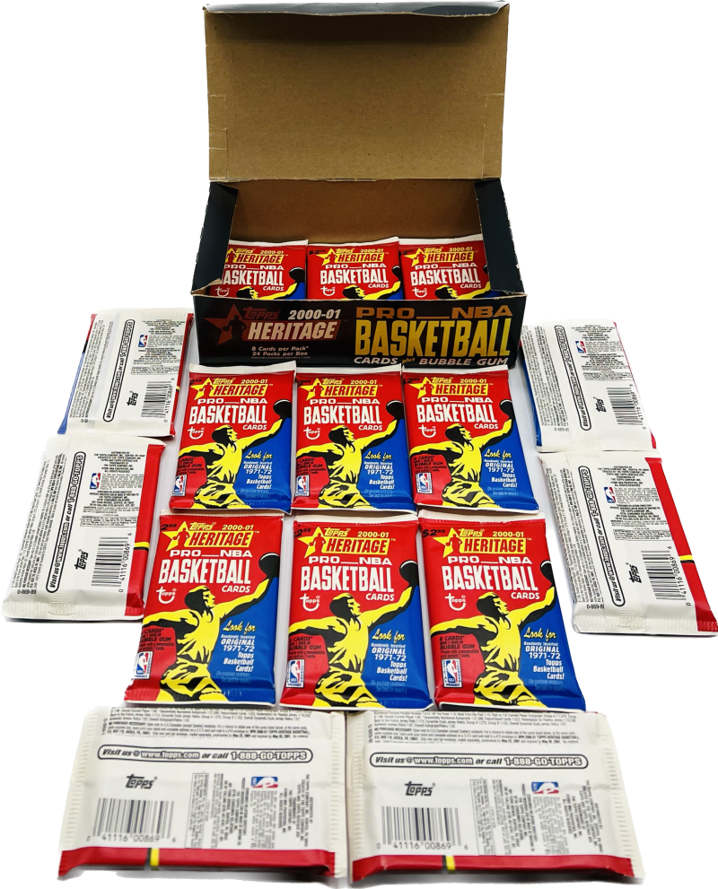 2000-01 Topps Heritage Basketball Hobby Box (read) Image 3