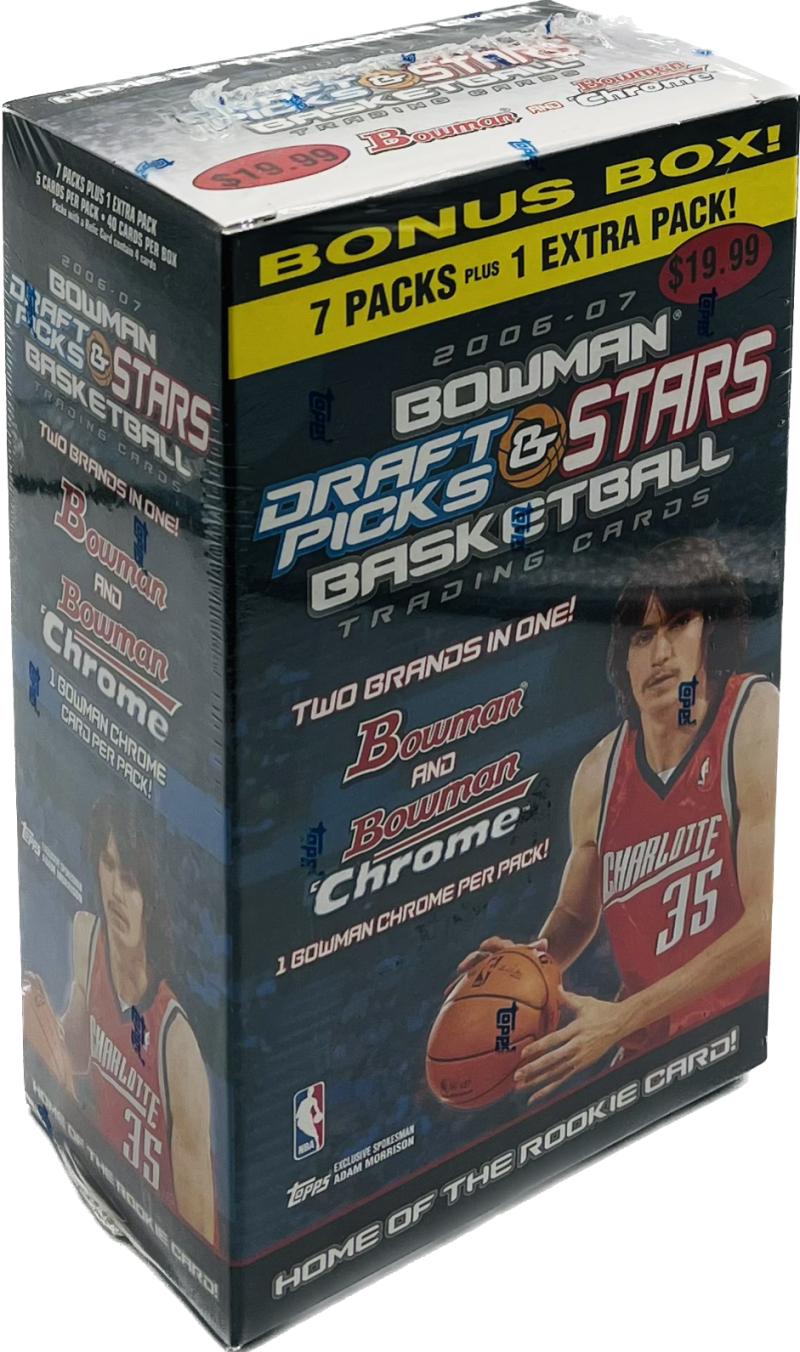 2006-07 Bowman Draft Picks And Stars 8-Pack Basketball Blaster Box Image 1