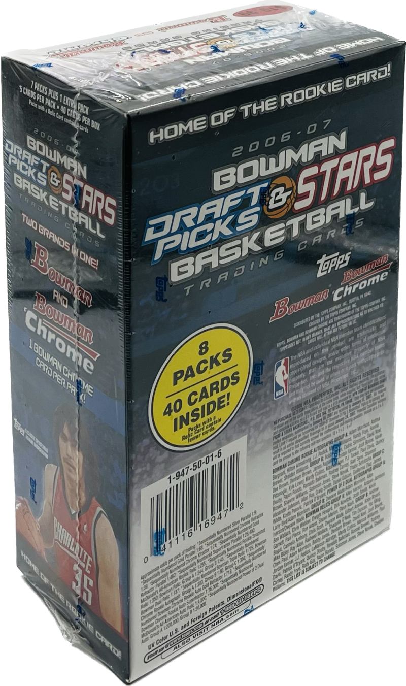 2006-07 Bowman Draft Picks And Stars 8-Pack Basketball Blaster Box Image 2