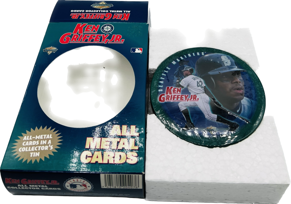1998 Metallic Impressions Ken Griffey,Jr Baseball Tin Box Image 3