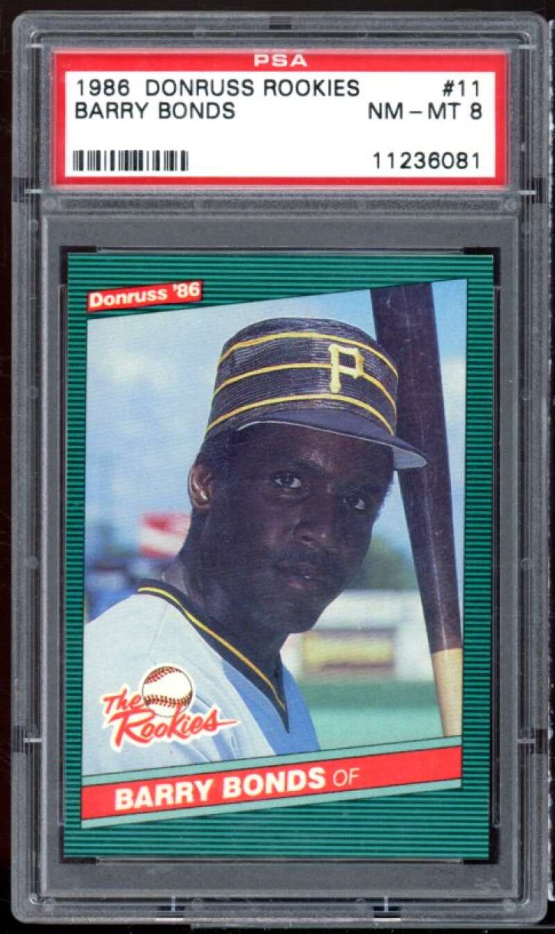 Barry Bonds Rookie Card 1986 Donruss Rookies #11