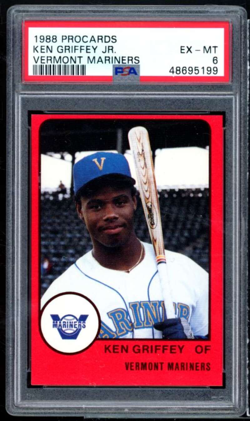 Ken Griffey Jr. Rookie Card 1988 ProCards #NNO PSA 6 Image 1