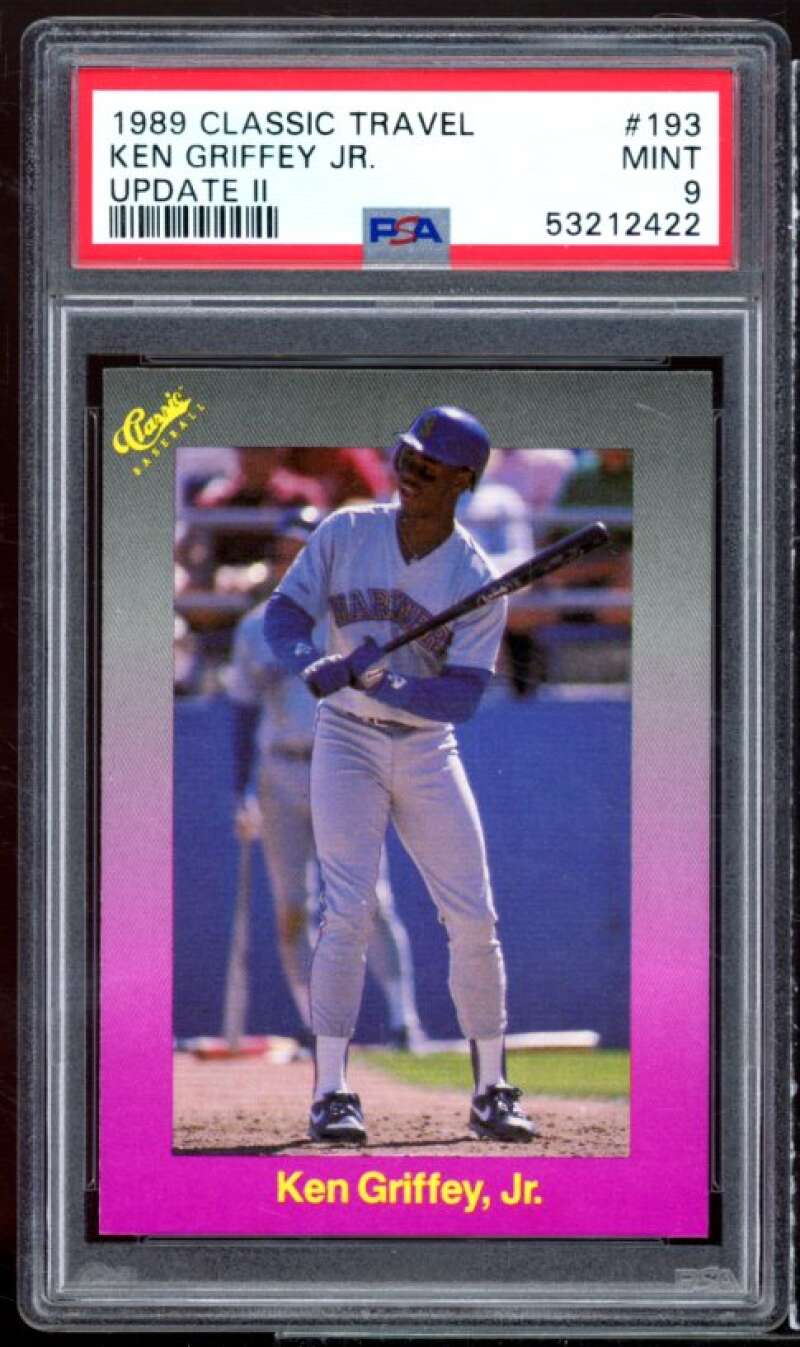 Ken Griffey Jr. Rookie Card 1989 Classic Travel #193 PSA 9 Image 1