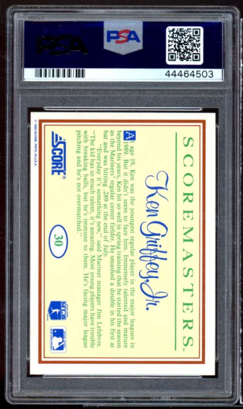 Ken Griffey Jr. Rookie Card 1989 Scoremasters #30 PSA 9 Image 2