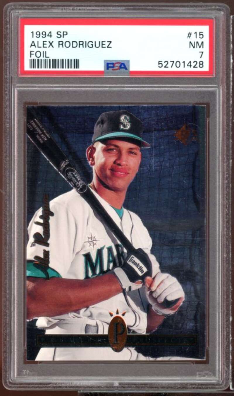 Alex Rodriguez Rookie Card 1994 SP #15 PSA 7 Image 1