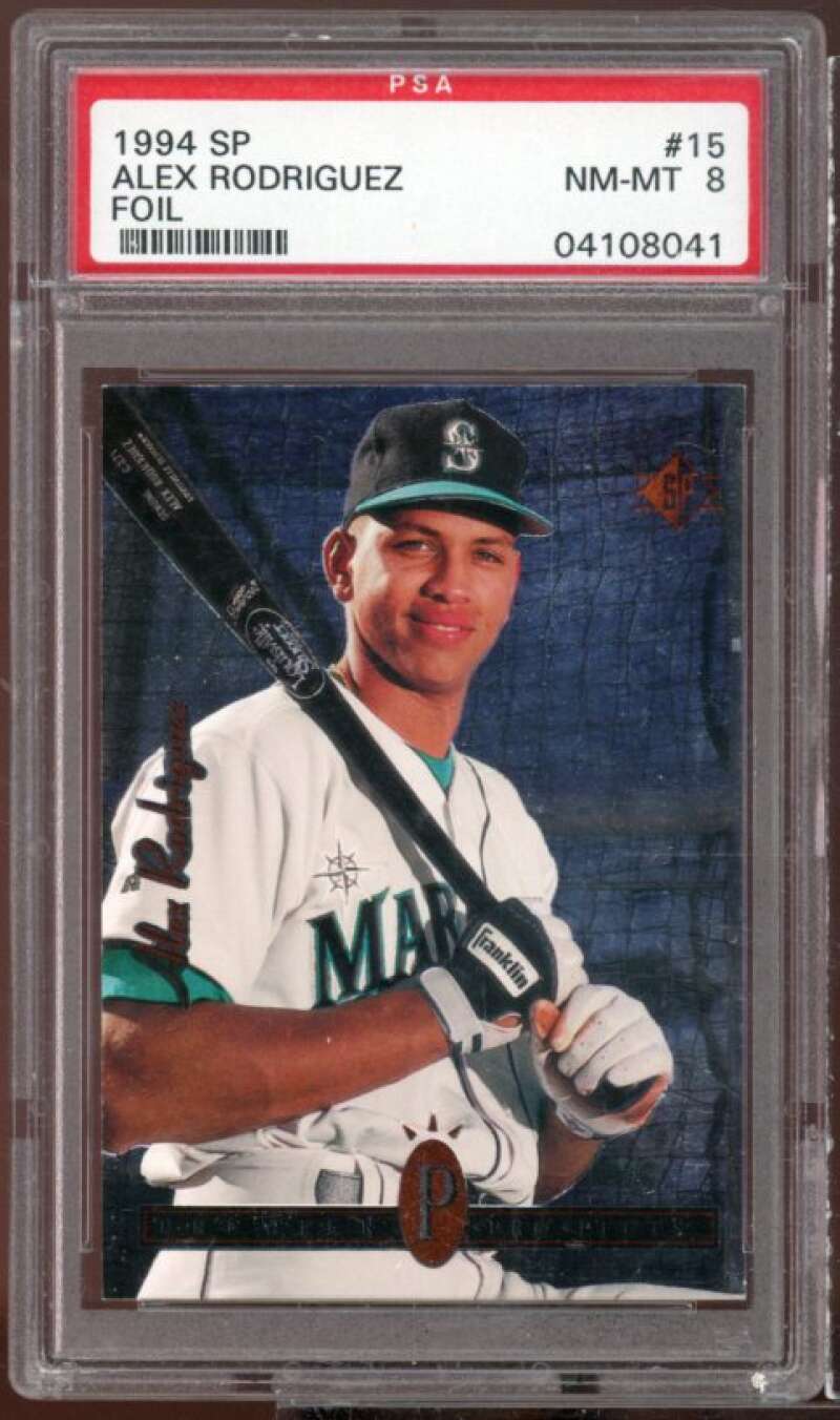 Alex Rodriguez Rookie Card 1994 SP #15 PSA 8 Image 1