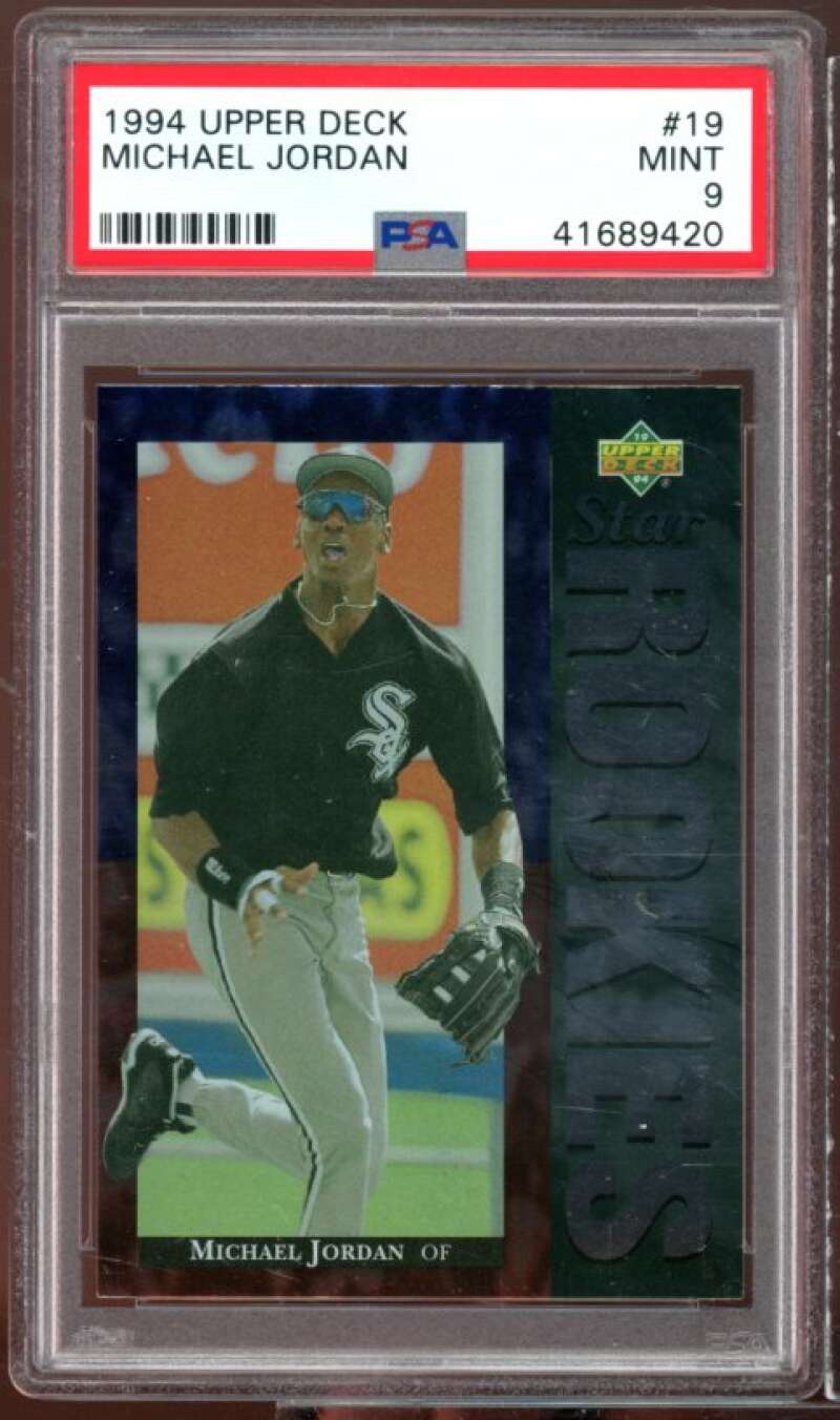 Michael Jordan Baseball Rookie Card 1994 Upper Deck #19 PSA 9 Image 1