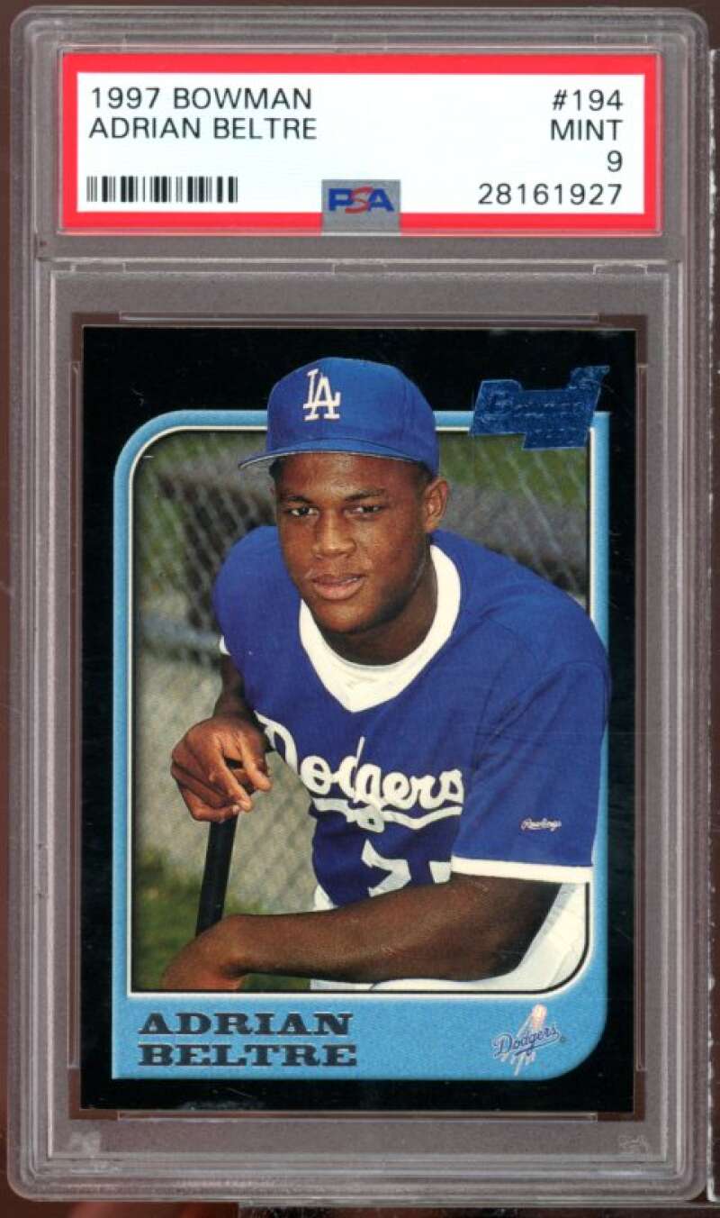 Adrian Beltre Rookie Card 1997 Bowman #194 PSA 9 Image 1