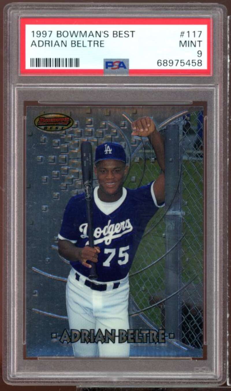 Adrian Beltre Rookie Card 1997 Bowman's Best #117 PSA 9 Image 1